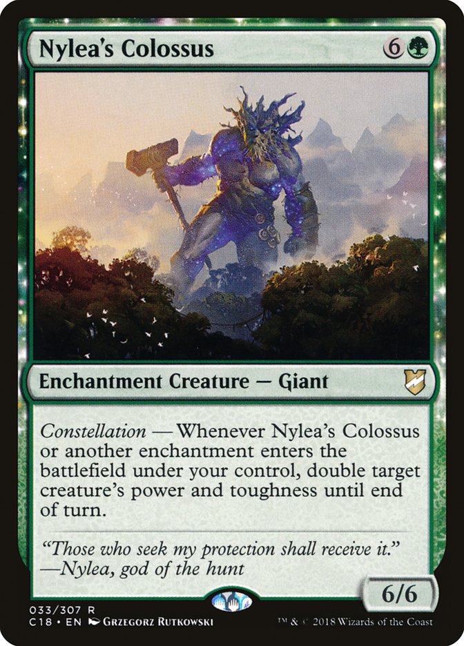 Nylea's Colossus [Commander 2018] | Galaxy Games LLC