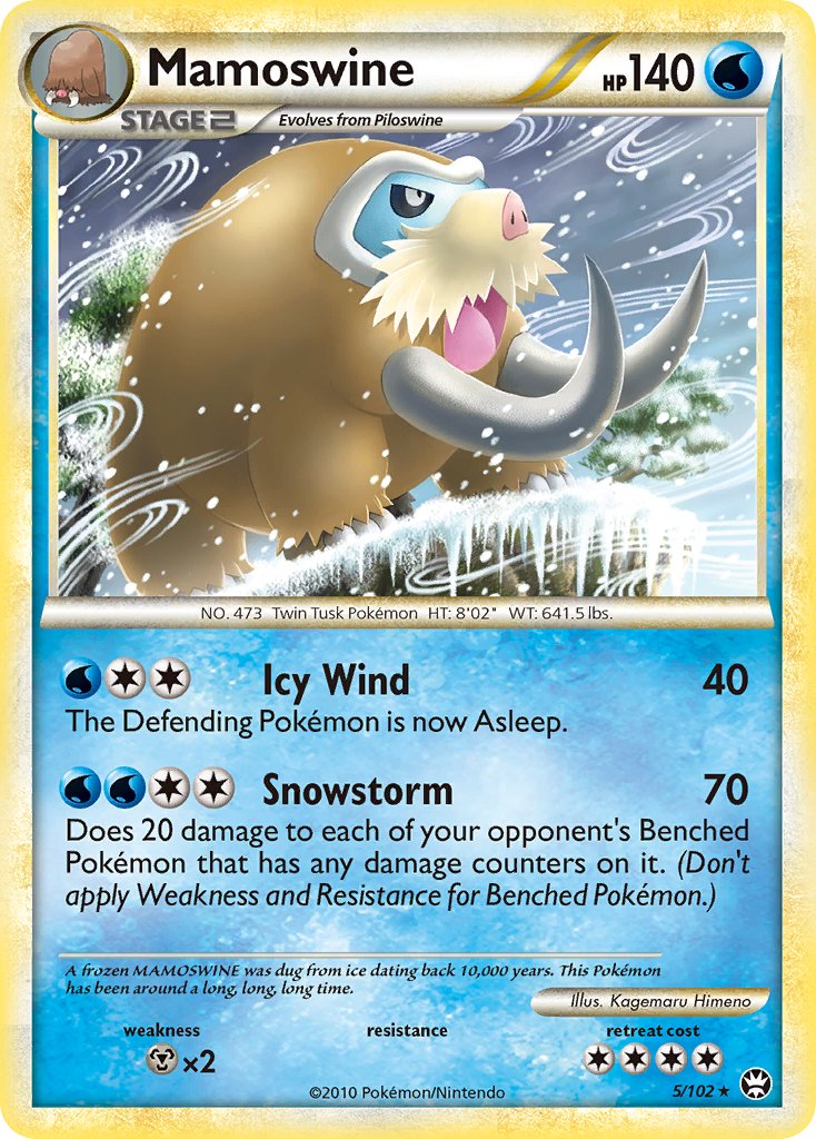 Mamoswine (5/102) (Theme Deck Exclusive) [HeartGold & SoulSilver: Triumphant] | Galaxy Games LLC