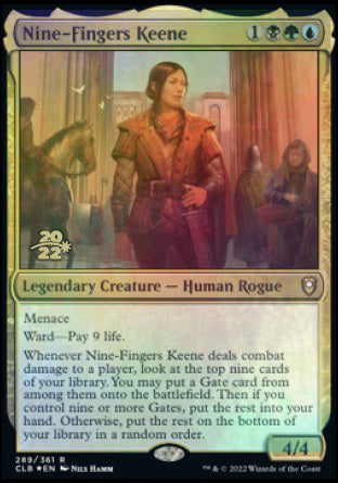 Nine-Fingers Keene [Commander Legends: Battle for Baldur's Gate Prerelease Promos] | Galaxy Games LLC