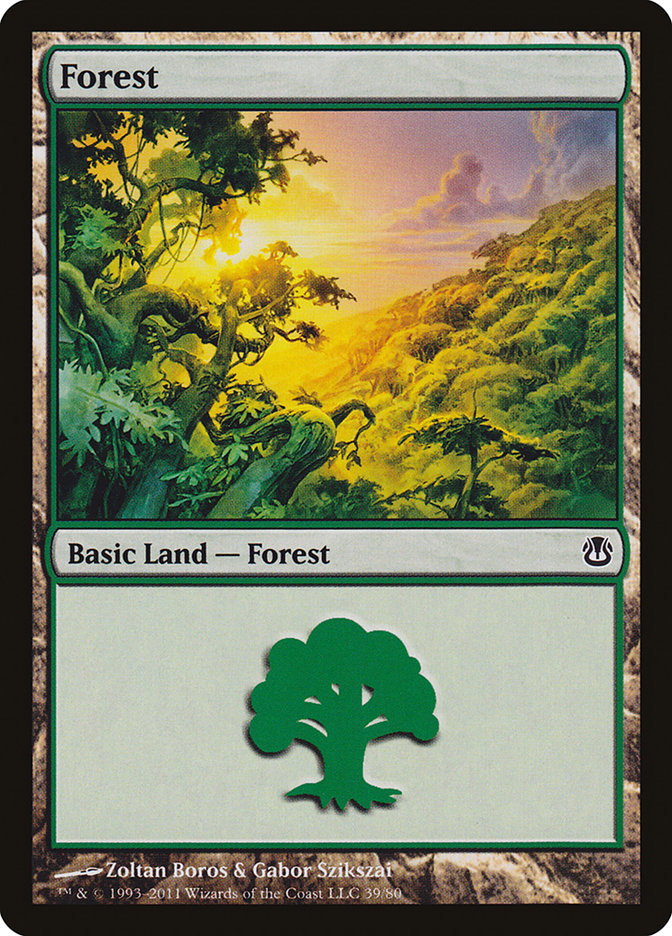 Forest (39) [Duel Decks: Ajani vs. Nicol Bolas] | Galaxy Games LLC