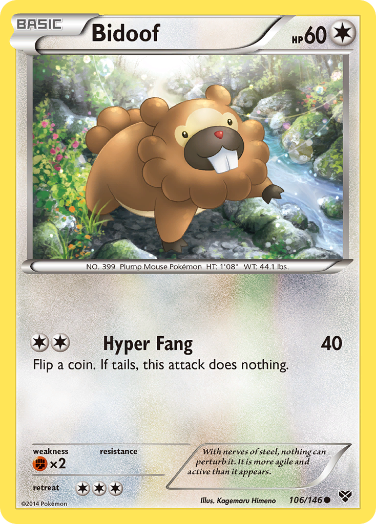 Bidoof (106/146) [XY: Base Set] | Galaxy Games LLC