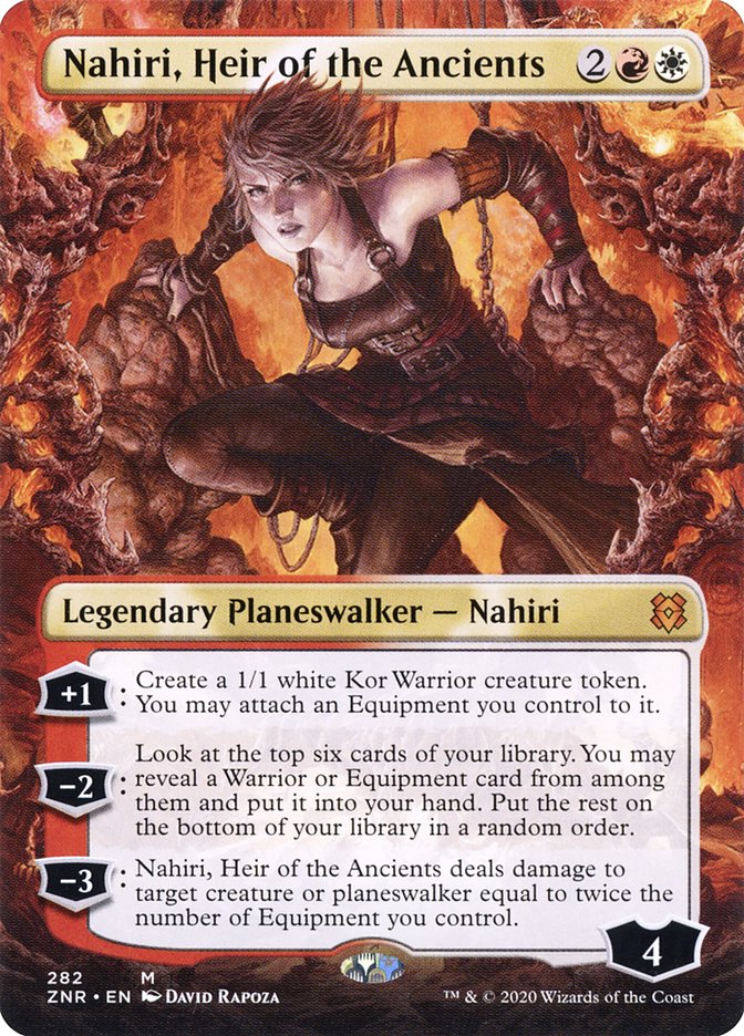 Nahiri, Heir of the Ancients (Borderless) [Zendikar Rising] | Galaxy Games LLC