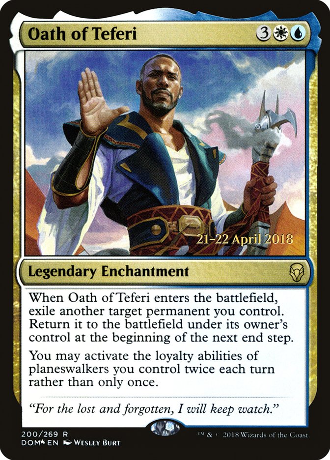 Oath of Teferi [Dominaria Prerelease Promos] | Galaxy Games LLC