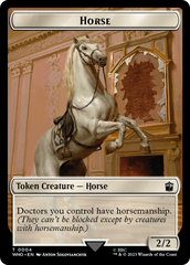 Horse // Cyberman Double-Sided Token [Doctor Who Tokens] | Galaxy Games LLC