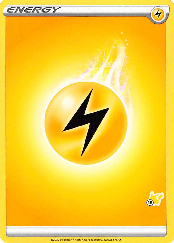 Lightning Energy (Pikachu Stamp #12) [Battle Academy 2022] | Galaxy Games LLC