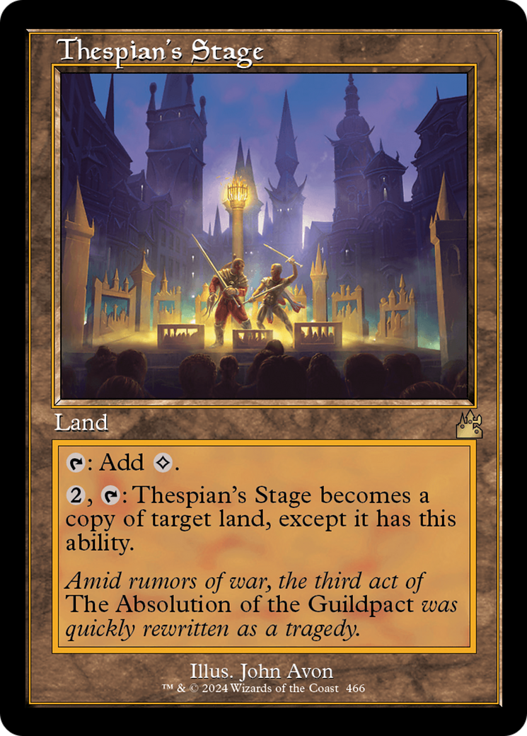 Thespian's Stage (Retro Frame) [Ravnica Remastered] | Galaxy Games LLC