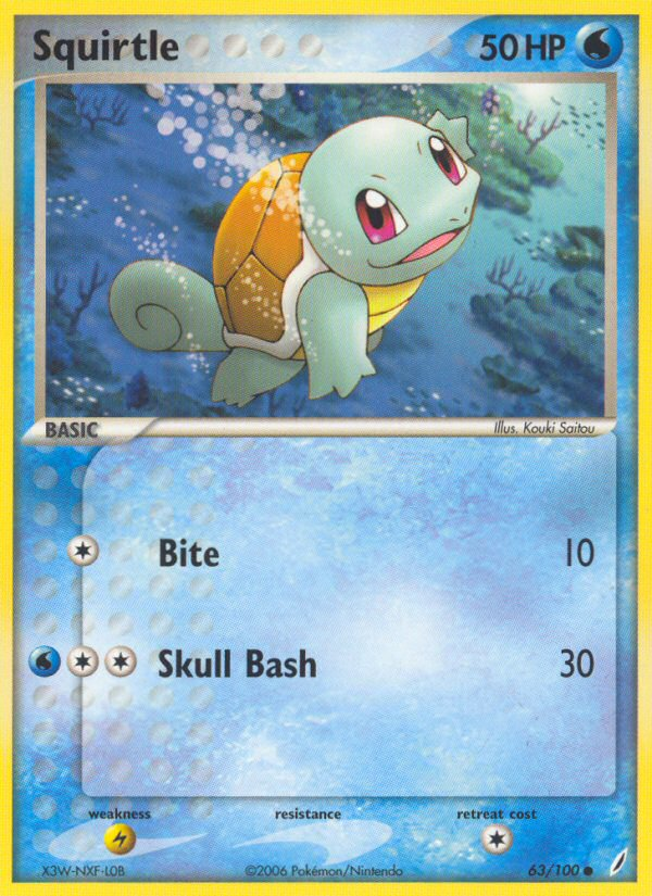 Squirtle (63/100) [EX: Crystal Guardians] | Galaxy Games LLC