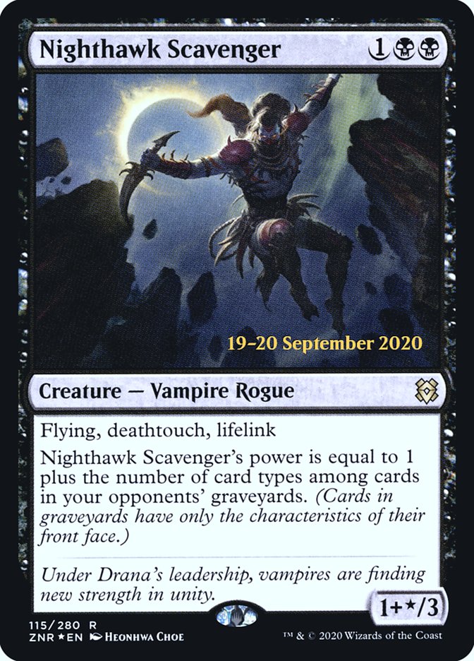 Nighthawk Scavenger [Zendikar Rising Prerelease Promos] | Galaxy Games LLC