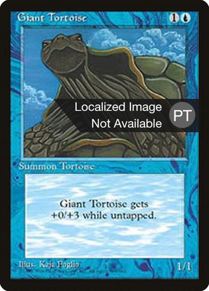 Giant Tortoise [Fourth Edition (Foreign Black Border)] | Galaxy Games LLC