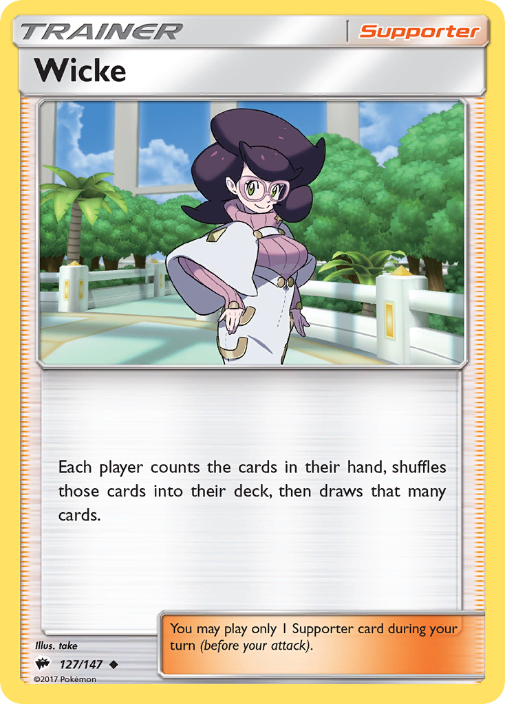 Wicke (127/147) [Sun & Moon: Burning Shadows] | Galaxy Games LLC