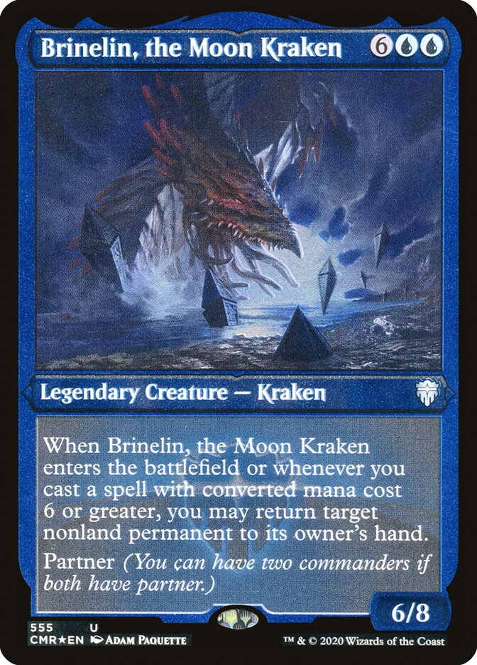 Brinelin, the Moon Kraken (Etched) [Commander Legends] | Galaxy Games LLC