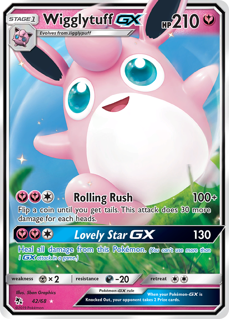 Wigglytuff GX (42/68) [Sun & Moon: Hidden Fates] | Galaxy Games LLC