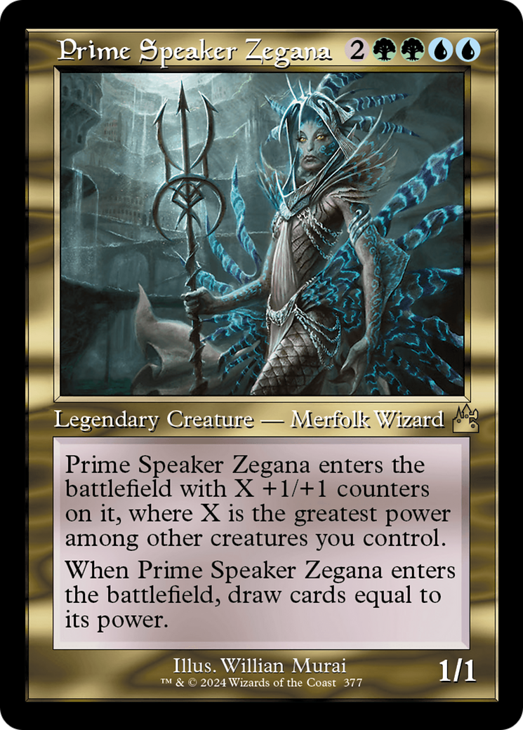 Prime Speaker Zegana (Retro Frame) [Ravnica Remastered] | Galaxy Games LLC
