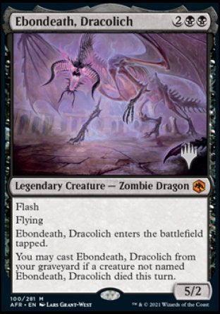Ebondeath, Dracolich (Promo Pack) [Dungeons & Dragons: Adventures in the Forgotten Realms Promos] | Galaxy Games LLC