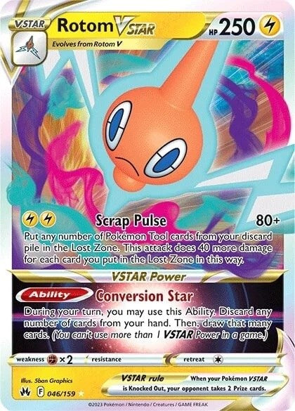 Rotom VSTAR (046/159) [Sword & Shield: Crown Zenith] | Galaxy Games LLC