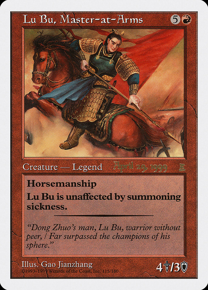 Lu Bu, Master-at-Arms (April 29, 1999) [Portal Three Kingdoms Promos] | Galaxy Games LLC
