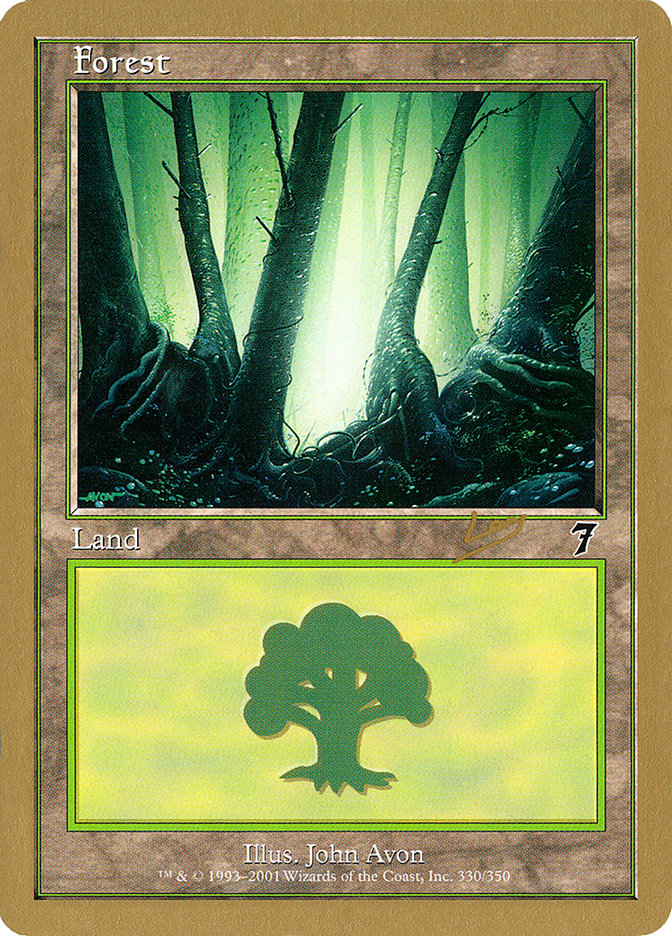 Forest (rl330) (Raphael Levy) [World Championship Decks 2002] | Galaxy Games LLC