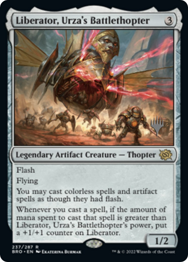 Liberator, Urza's Battlethopter (Promo Pack) [The Brothers' War Promos] | Galaxy Games LLC