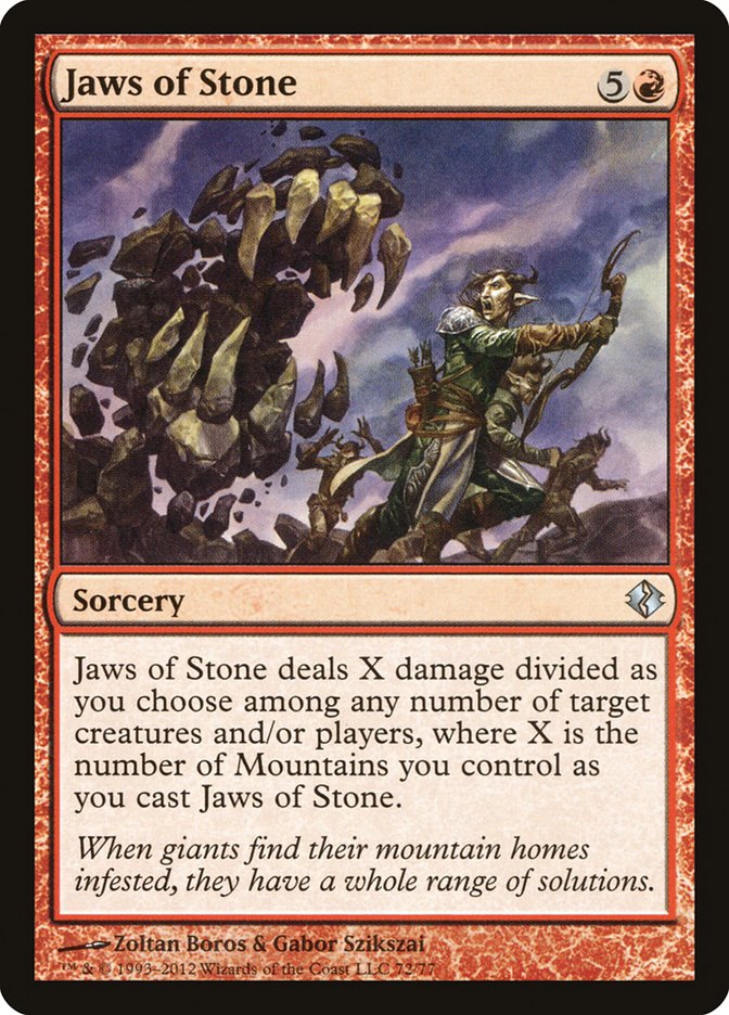 Jaws of Stone [Duel Decks: Venser vs. Koth] | Galaxy Games LLC