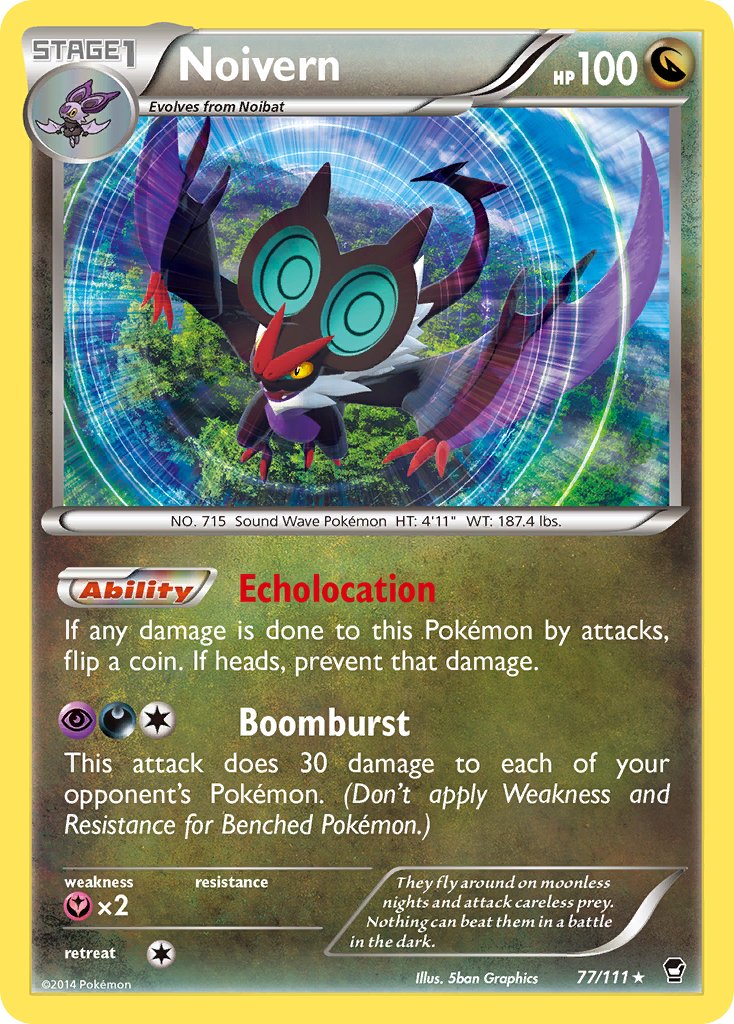 Noivern (77/111) (Cosmos Holo) (Blister Exclusive) [XY: Furious Fists] | Galaxy Games LLC