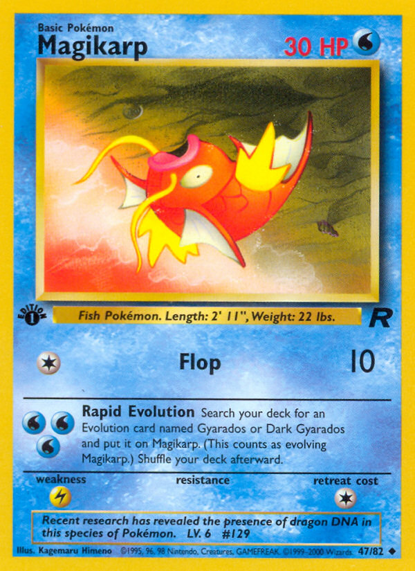 Magikarp (47/82) [Team Rocket 1st Edition] | Galaxy Games LLC