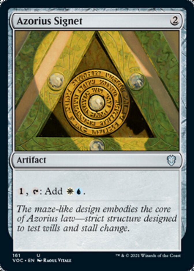 Azorius Signet [Innistrad: Crimson Vow Commander] | Galaxy Games LLC