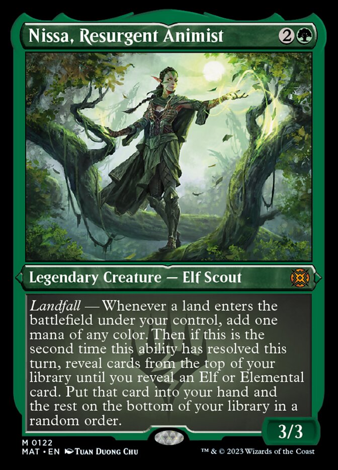 Nissa, Resurgent Animist (Foil Etched) [March of the Machine: The Aftermath] | Galaxy Games LLC