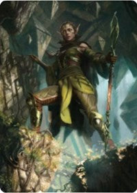 Nissa of Shadowed Boughs 1 Art Card [Zendikar Rising Art Series] | Galaxy Games LLC