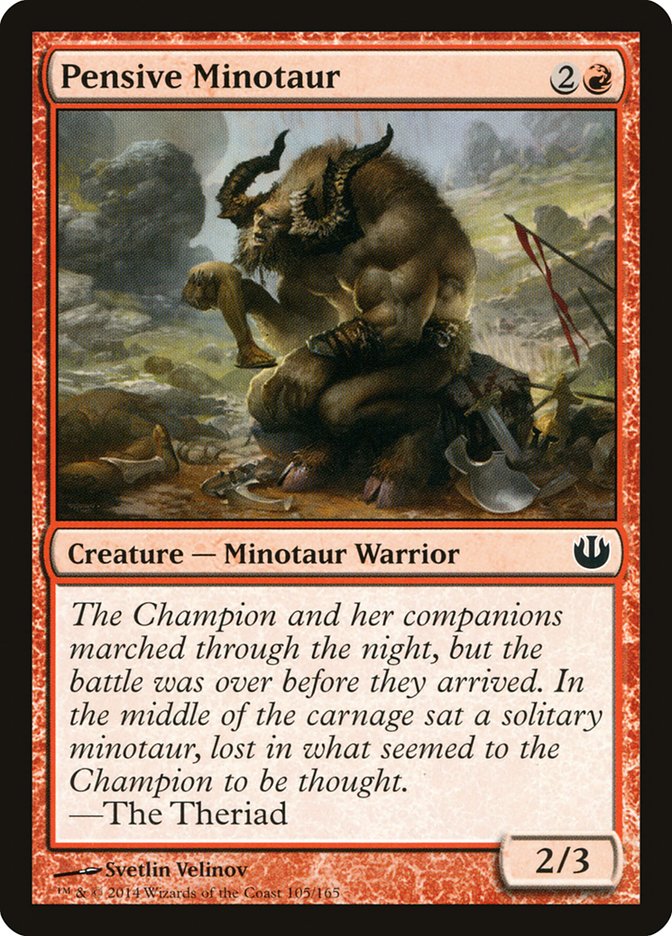 Pensive Minotaur [Journey into Nyx] | Galaxy Games LLC