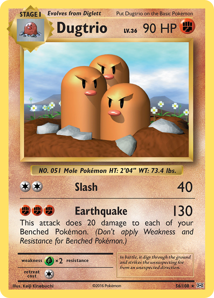 Dugtrio (56/108) [XY: Evolutions] | Galaxy Games LLC