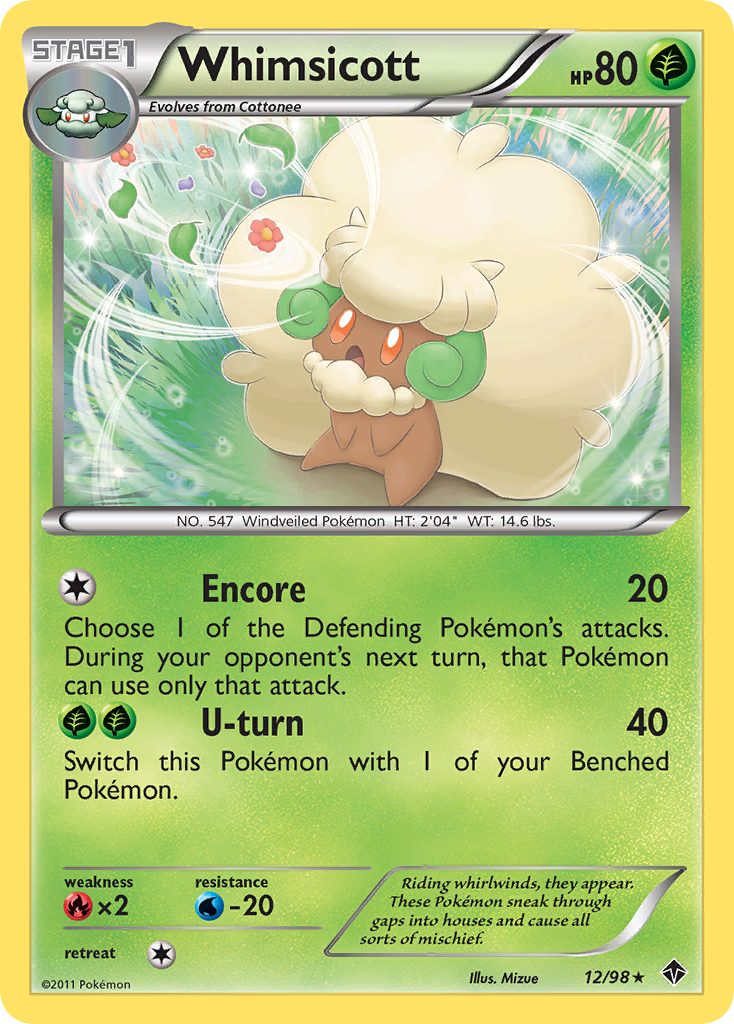 Whimsicott (12/98) [Black & White: Emerging Powers] | Galaxy Games LLC