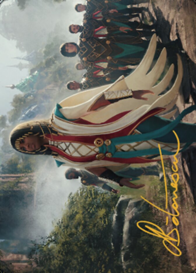 Queen Kayla bin-Kroog Art Card (Gold-Stamped Signature) [The Brothers' War Art Series] | Galaxy Games LLC