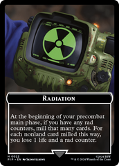 Radiation // Zombie Mutant Double-Sided Token [Fallout Tokens] | Galaxy Games LLC