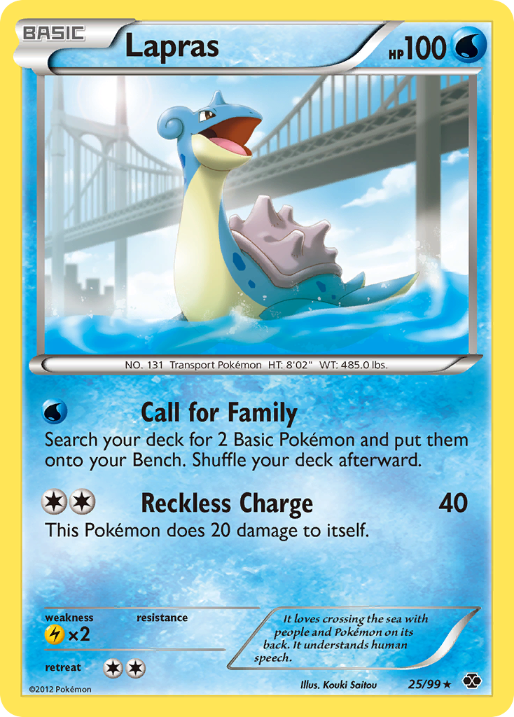 Lapras (25/99) [Black & White: Next Destinies] | Galaxy Games LLC