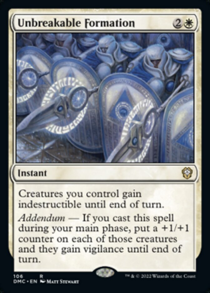 Unbreakable Formation [Dominaria United Commander] | Galaxy Games LLC