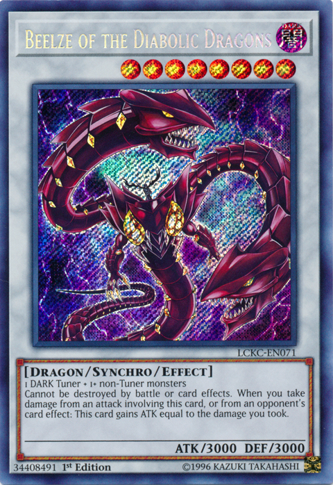 Beelze of the Diabolic Dragons [LCKC-EN071] Secret Rare | Galaxy Games LLC