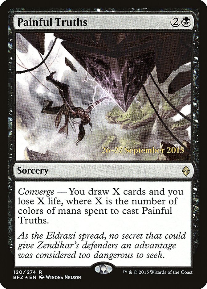 Painful Truths [Battle for Zendikar Prerelease Promos] | Galaxy Games LLC