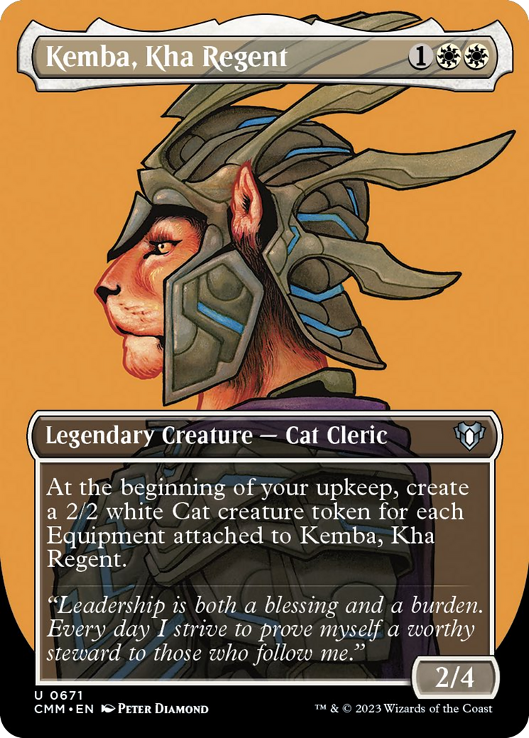 Kemba, Kha Regent (Borderless Profile) [Commander Masters] | Galaxy Games LLC