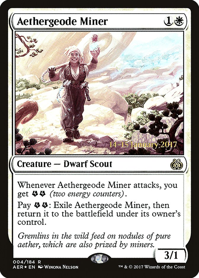 Aethergeode Miner [Aether Revolt Prerelease Promos] | Galaxy Games LLC