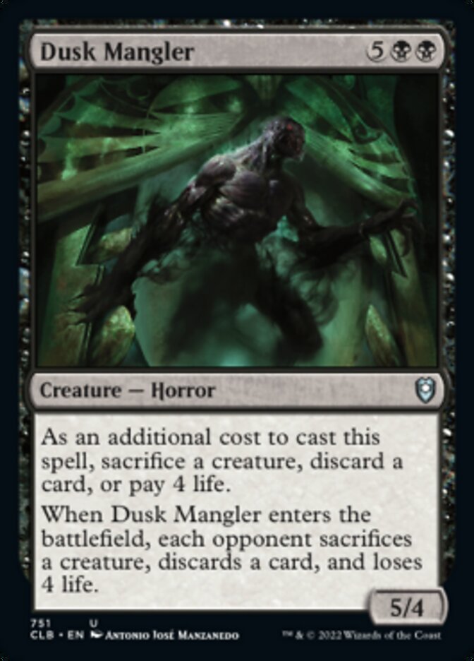 Dusk Mangler [Commander Legends: Battle for Baldur's Gate] | Galaxy Games LLC