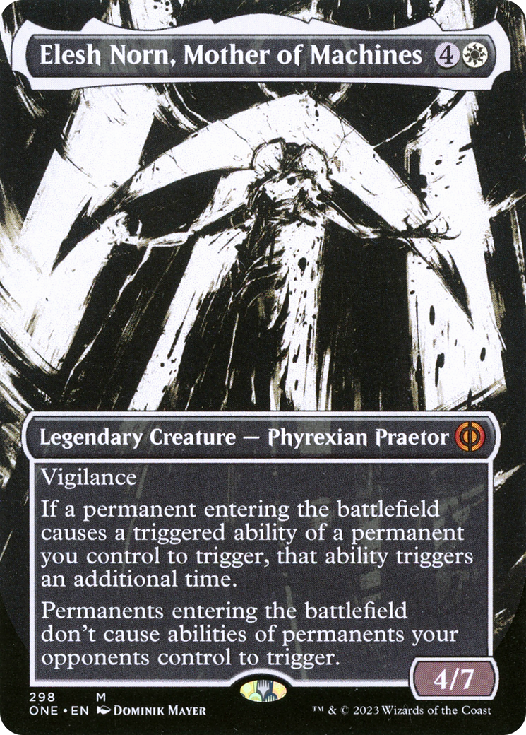 Elesh Norn, Mother of Machines (Borderless Ichor) [Phyrexia: All Will Be One] | Galaxy Games LLC