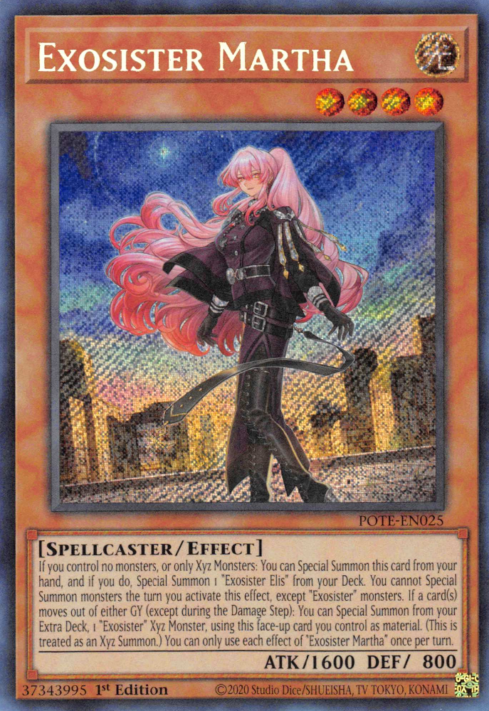 Exosister Martha [POTE-EN025] Secret Rare | Galaxy Games LLC