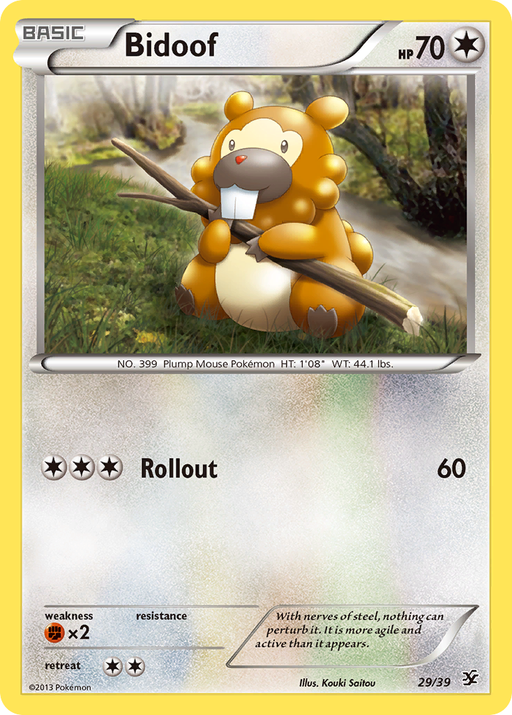 Bidoof (29/39) [XY: Kalos Starter Set] | Galaxy Games LLC