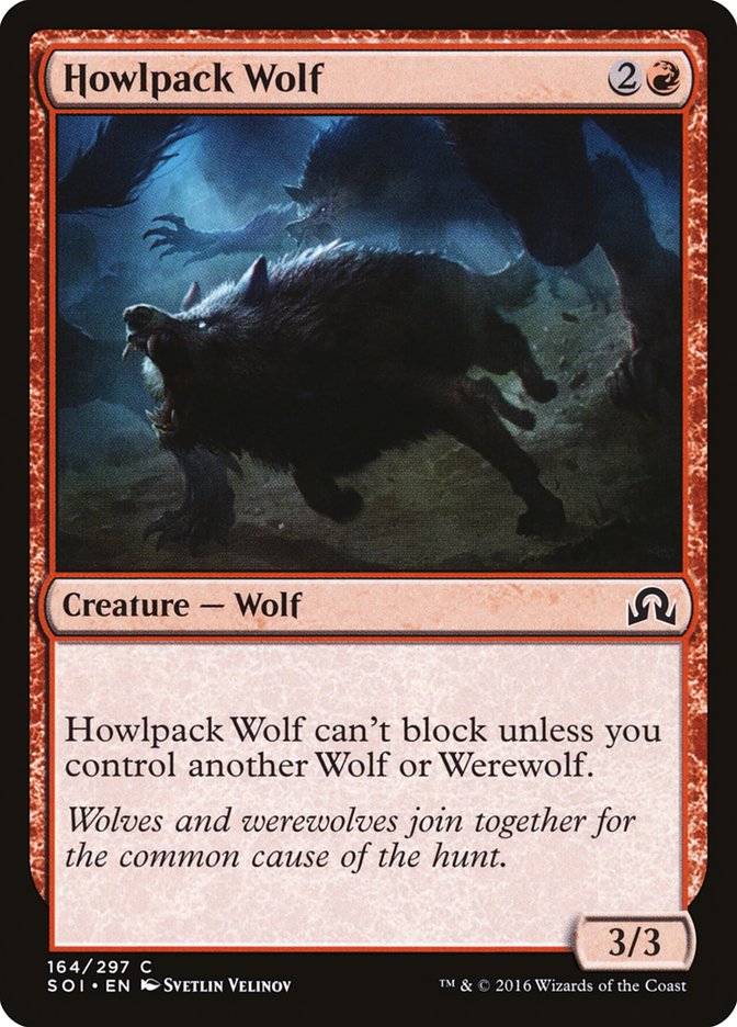 Howlpack Wolf [Shadows over Innistrad] | Galaxy Games LLC