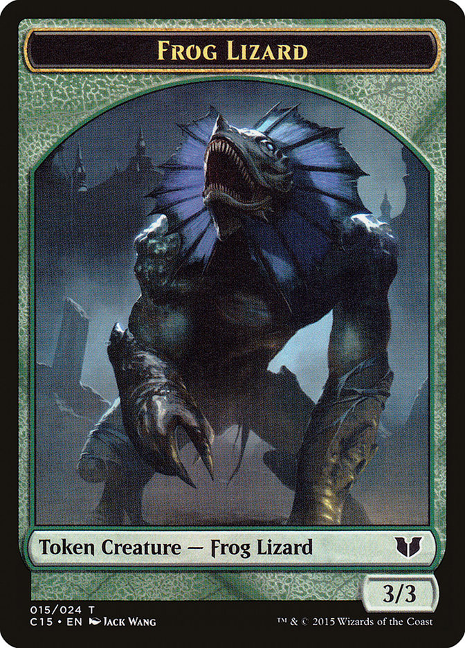 Frog Lizard // Germ Double-Sided Token [Commander 2015 Tokens] | Galaxy Games LLC