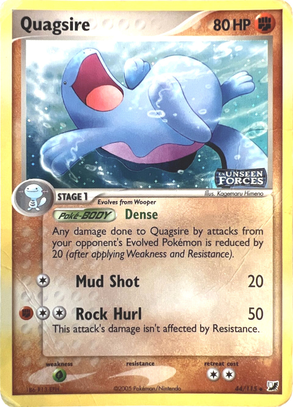 Quagsire (44/115) (Stamped) [EX: Unseen Forces] | Galaxy Games LLC