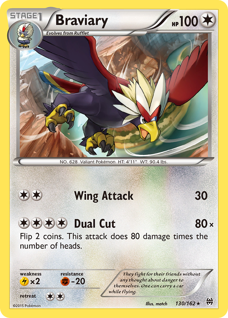 Braviary (130/162) [XY: BREAKthrough] | Galaxy Games LLC