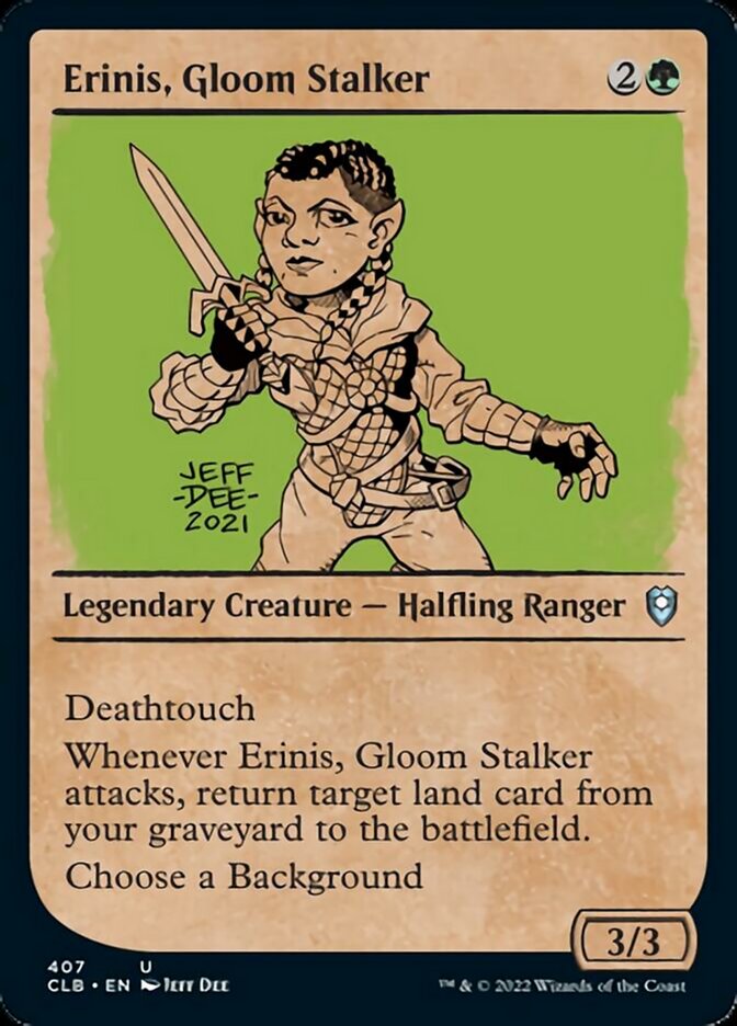 Erinis, Gloom Stalker (Showcase) [Commander Legends: Battle for Baldur's Gate] | Galaxy Games LLC
