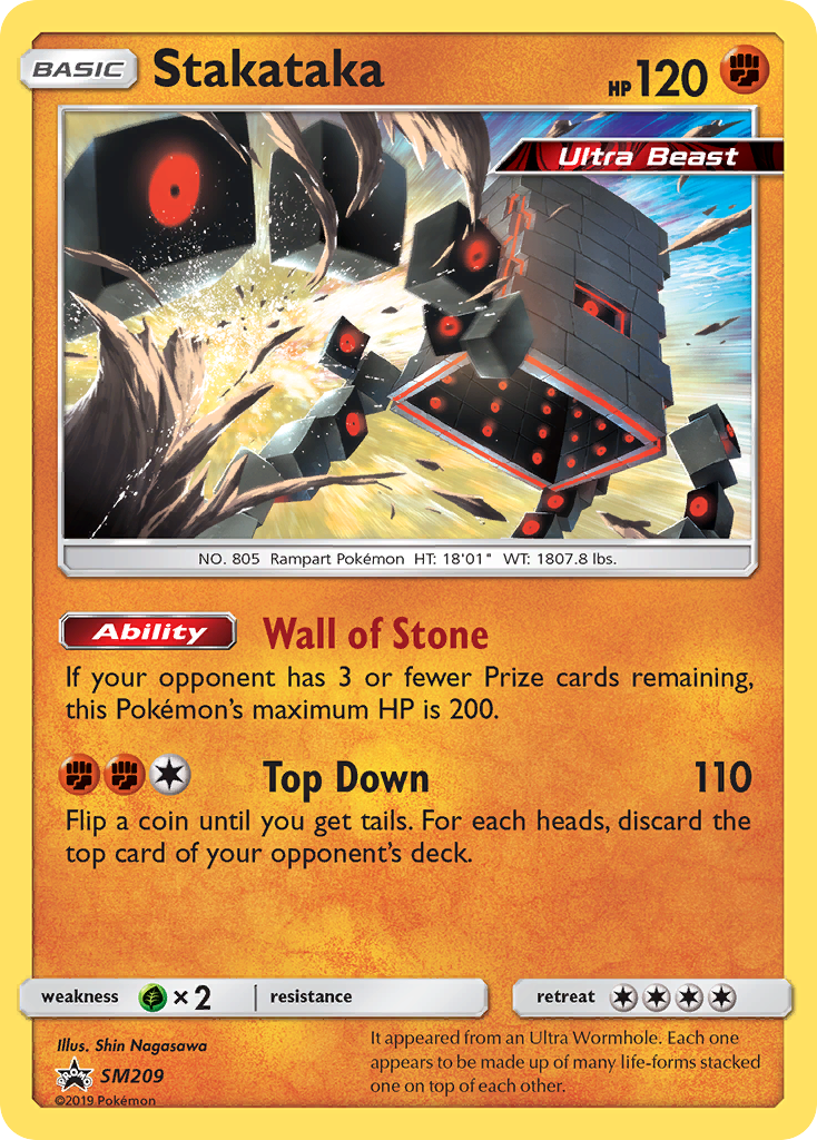 Stakataka (SM209) [Sun & Moon: Black Star Promos] | Galaxy Games LLC