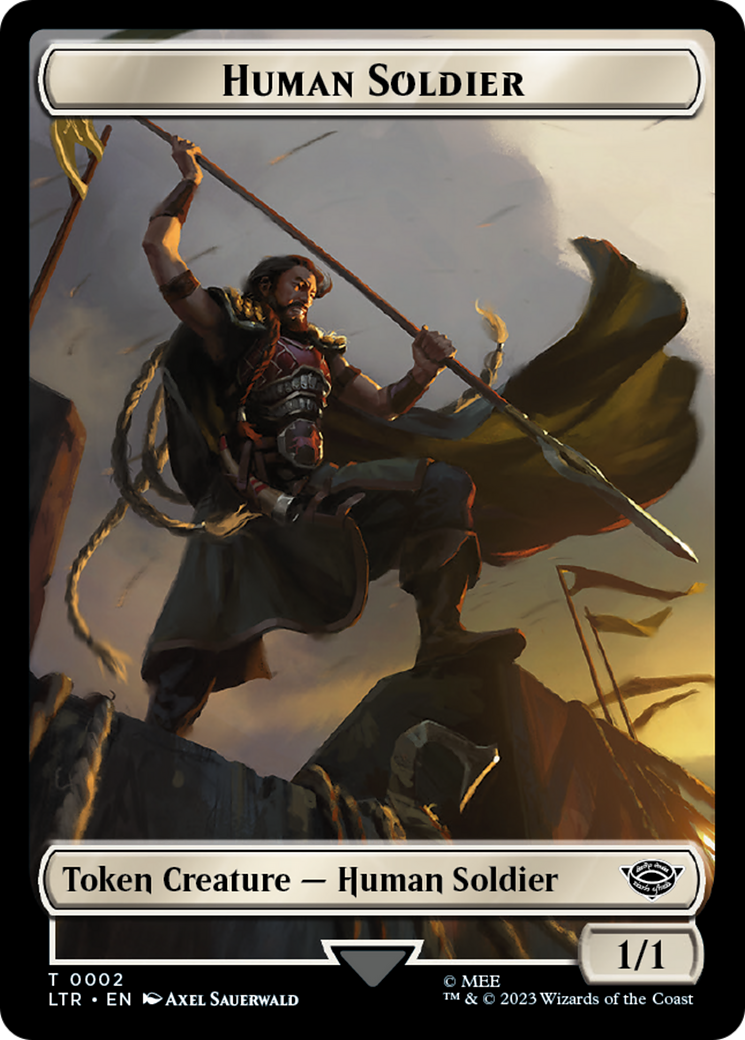 Food (11) // Human Soldier (02) Double-Sided Token [The Lord of the Rings: Tales of Middle-Earth Tokens] | Galaxy Games LLC